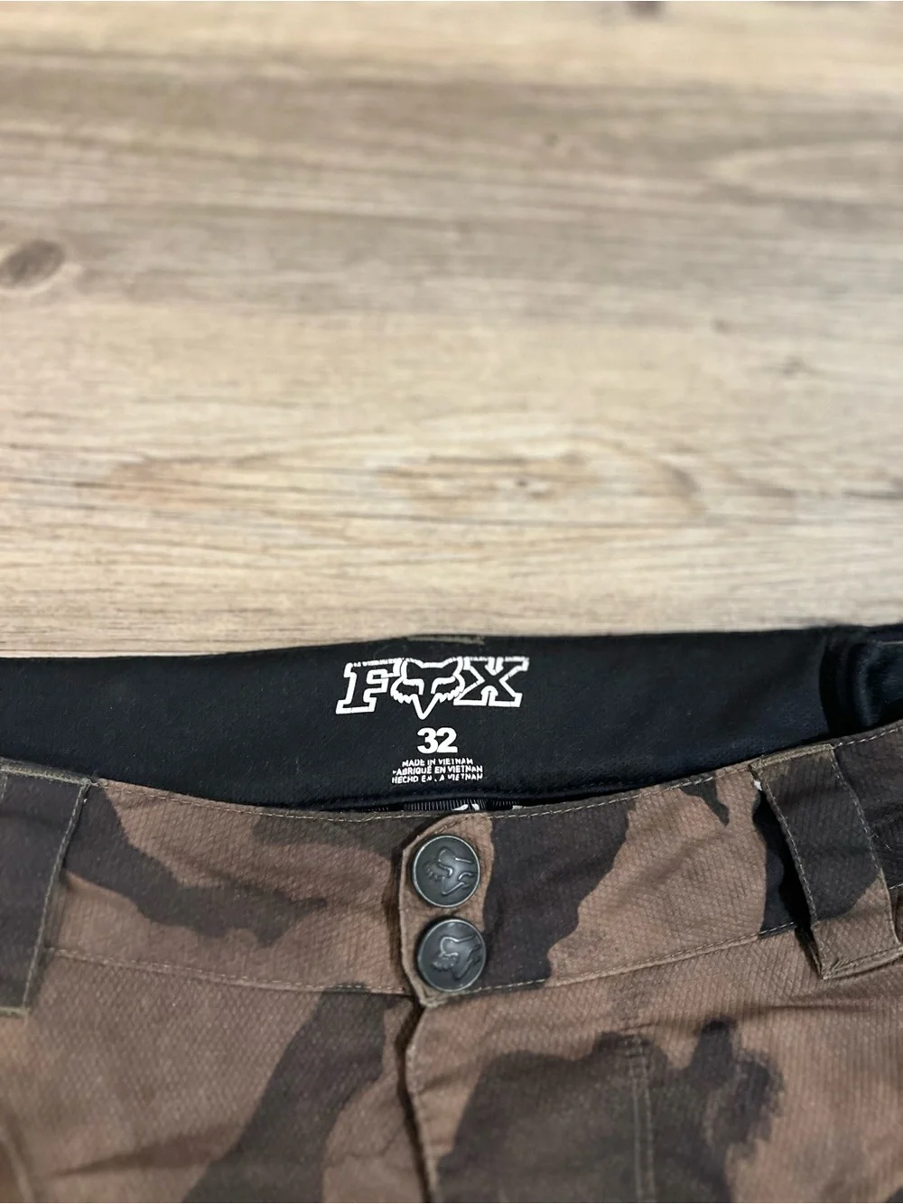 Fox Racing Mens 32 Camo Shorts Charcoal Grey Black Camouflage Camo Moto